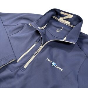 Zero Restriction Blue Pullover Monticello Motor Club 1/4 Zip‎ L Performance Golf